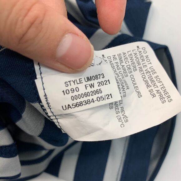 Under Armour Playoff Polo Shirt Mens L Large Navy Striped Flint Hills Cup Golf - Picture 9 of 12